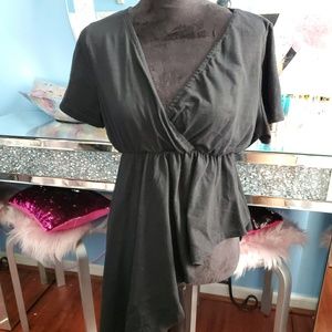 BFF Asymmetric Black cocktail dress